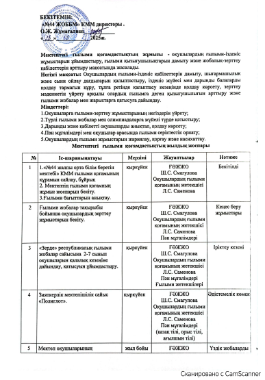 Мектептегі қоғамдастық жұмысы  2025-2026 оқу жылы